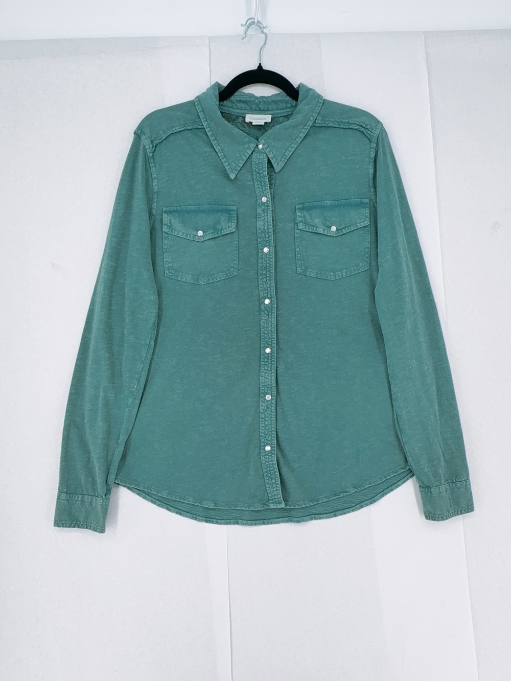 Western Sundance Shirt 100% Cotton Sage Green size L